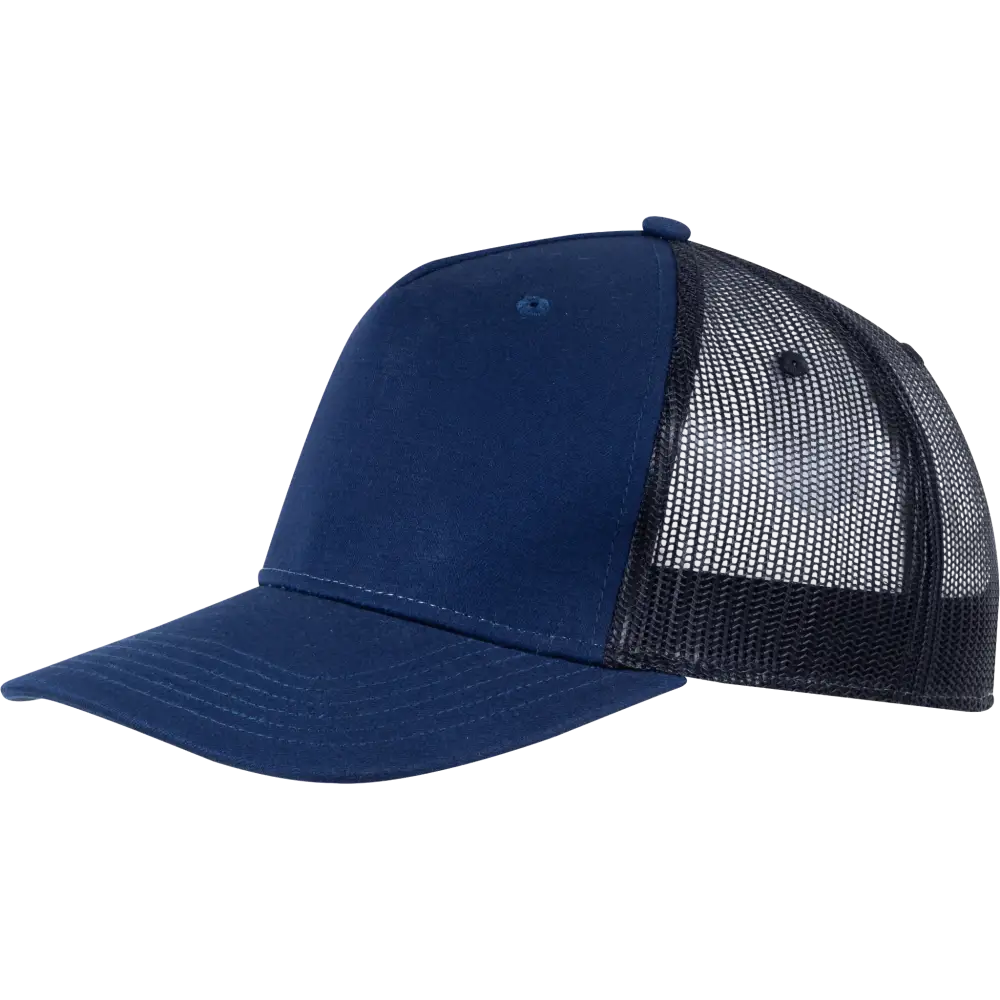 5 panel lippis omalla logolla- Laadukkaasta ripstop-kankaasta - Navy - Varastolippalakit