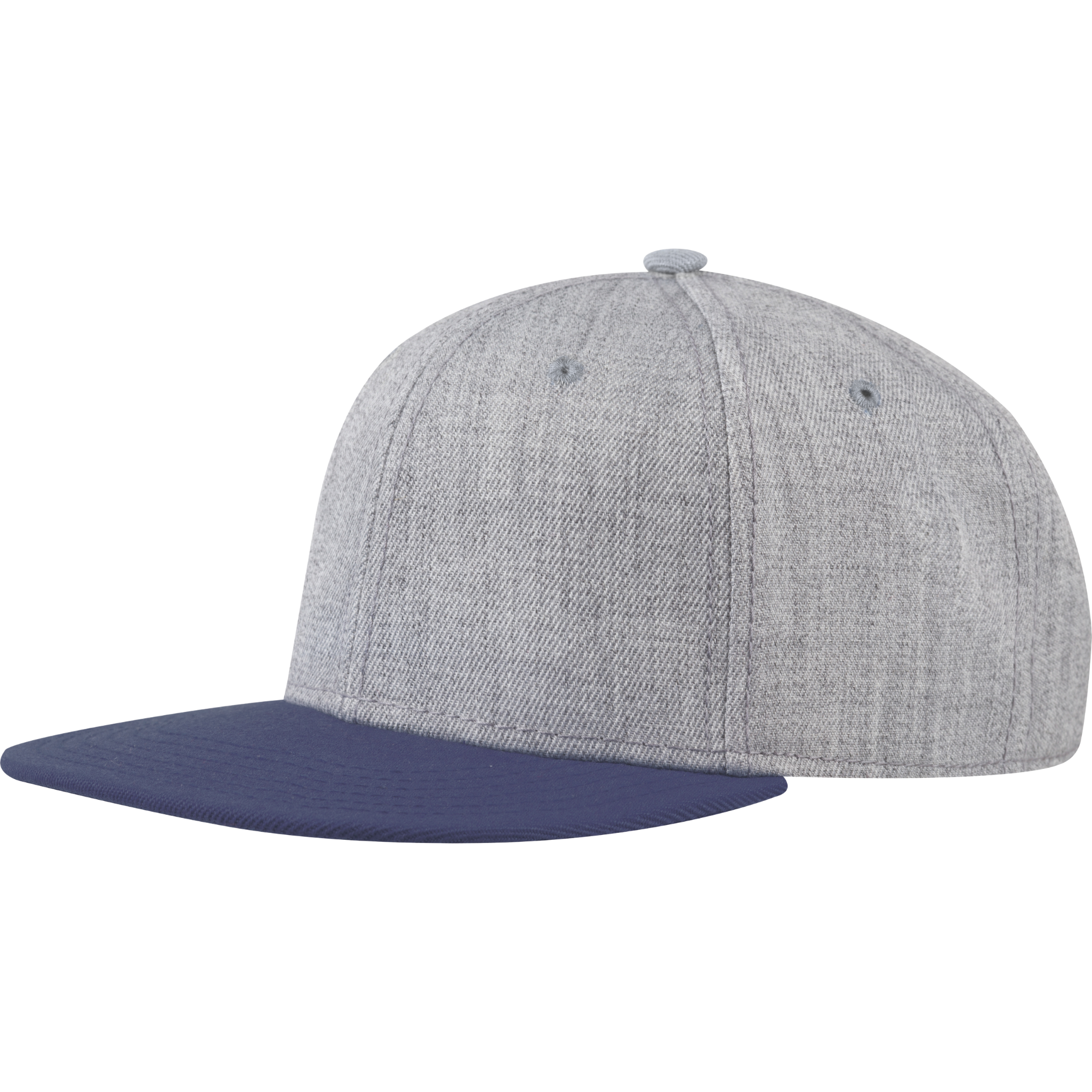 Snapback melange navy lippa omalla logolla-ZigiZagi