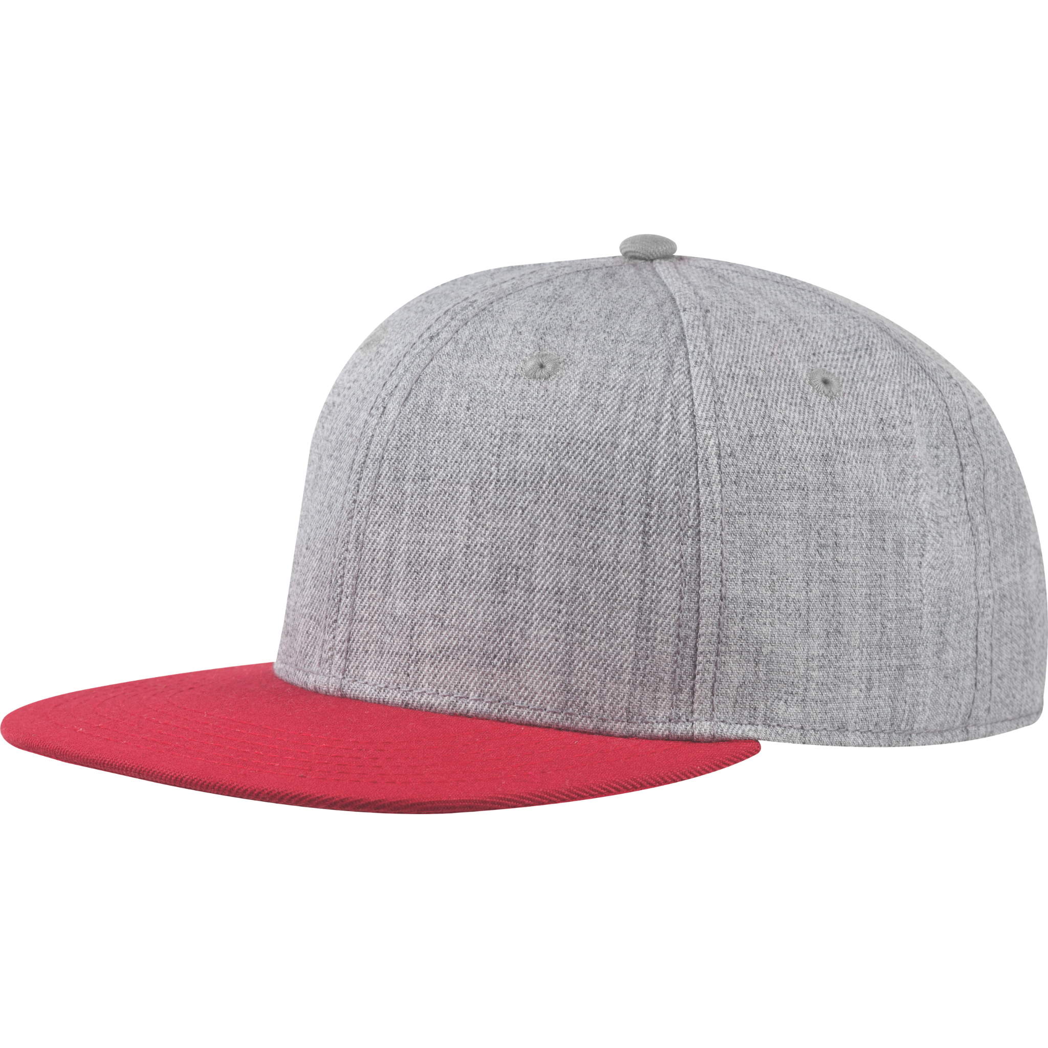 Snapback melange punainen lippa omalla logolla-ZigiZagi