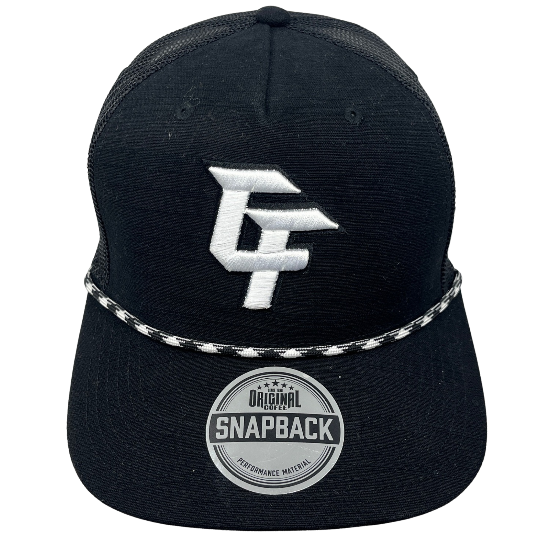 Snapback Musta Naru lippalakki logolla-ZigiZagi