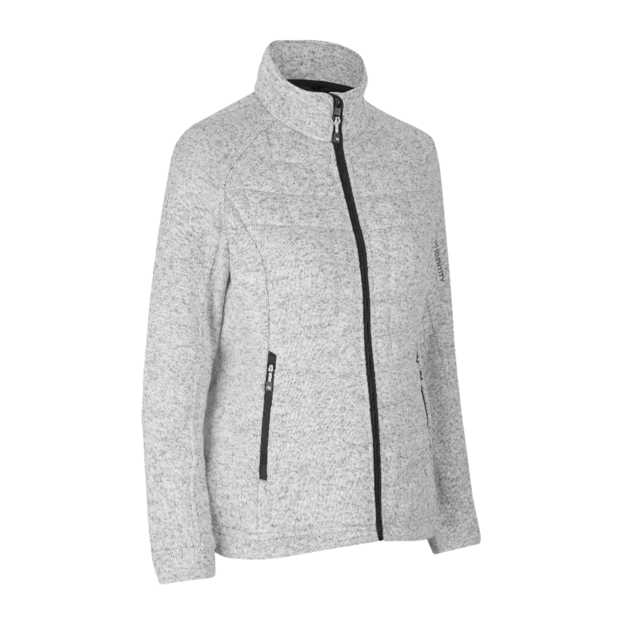 Takki omalla painauksella - ID -FLEECE TAKKI QUILTED W Grey melange - ZigiZagi