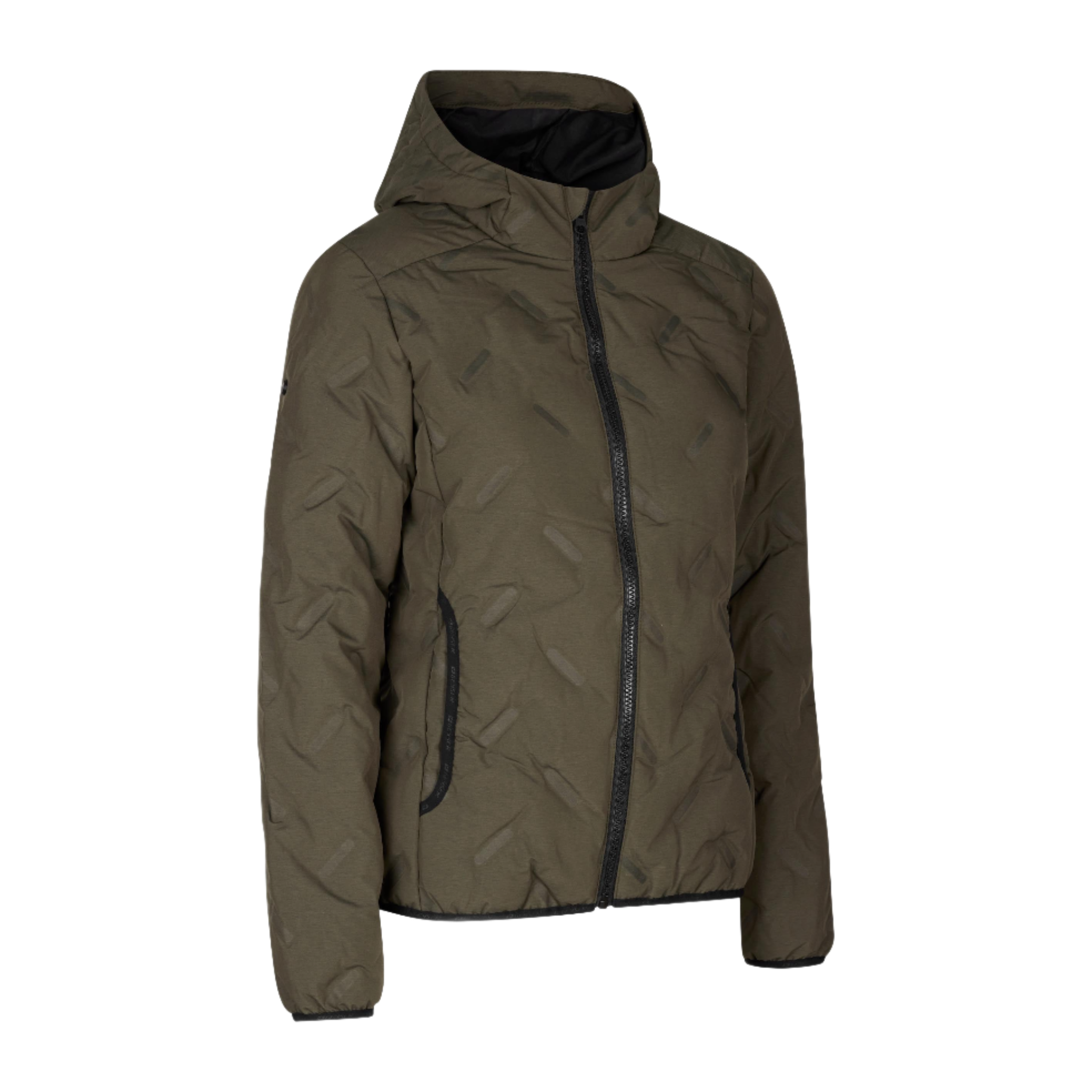 Takki yrityksen logolla - ID - GEYSER QUILTED JACKET W Olive Melange - Zigi Zagi