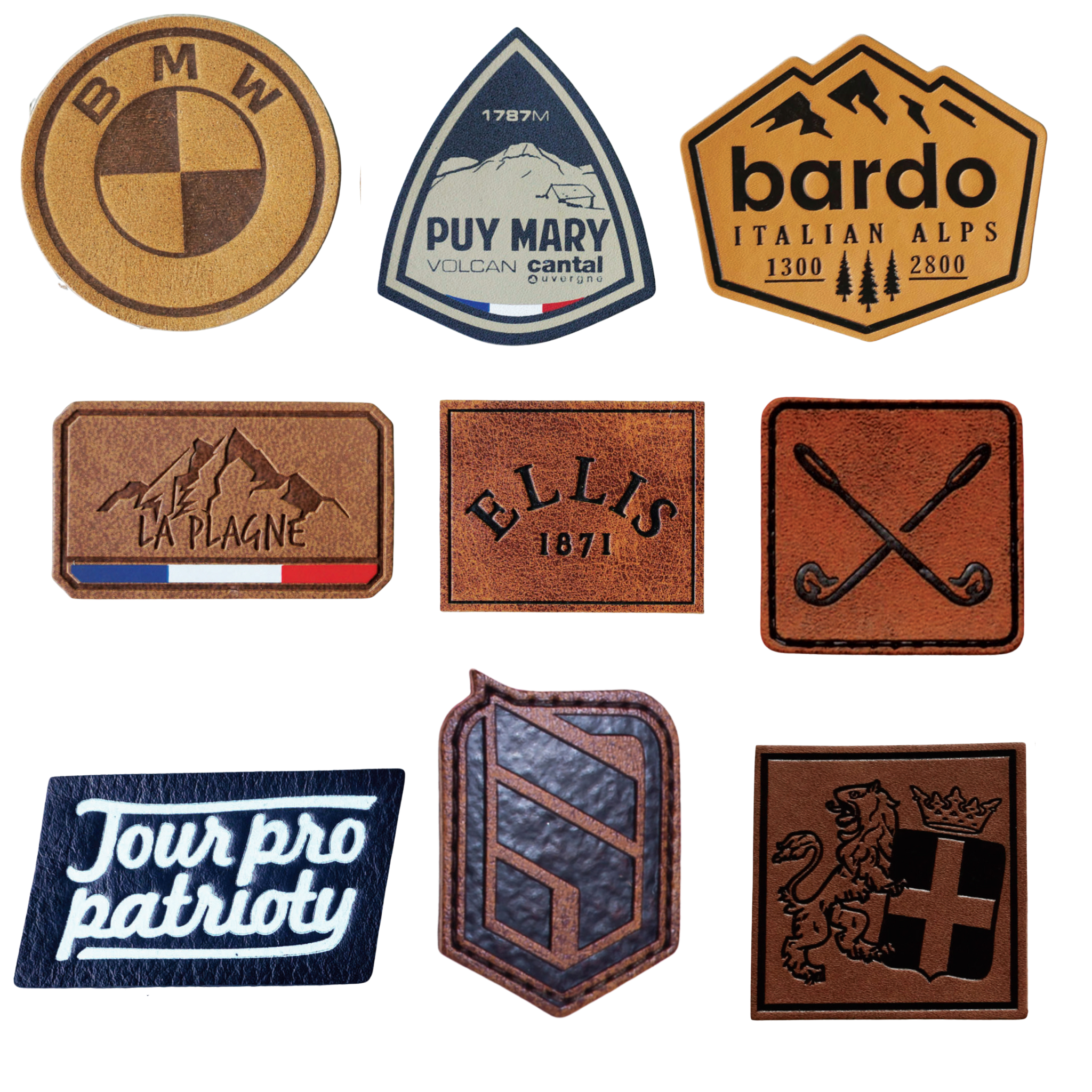 TAILOR MADE POLYESTER SUBLIMATION-Leather badges-ZigiZagi