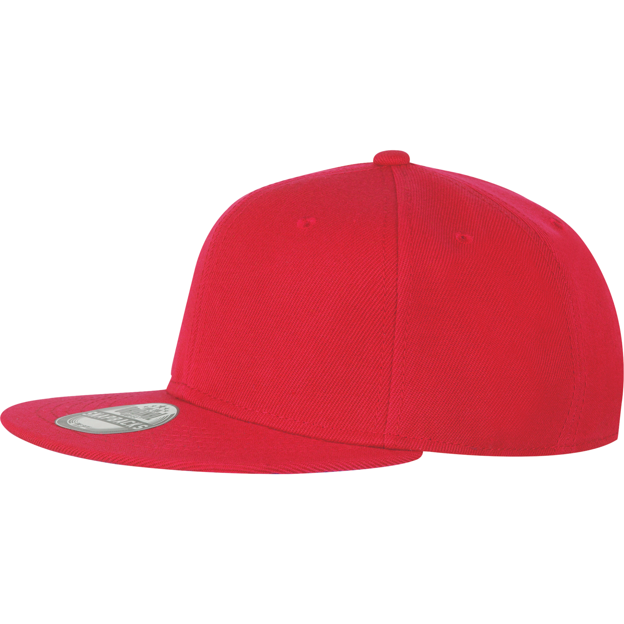 Lasten snapback lippis punainen omalla logolla-ZigiZagi