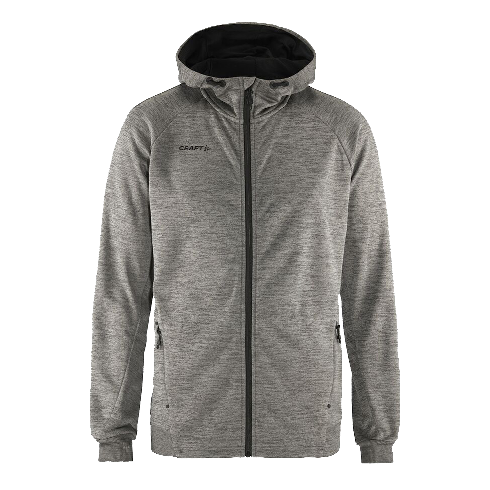 Takki omalla logolla - CRAFT ADV UNIFY FZ HOOD Dark Grey melange -ZigiZagi