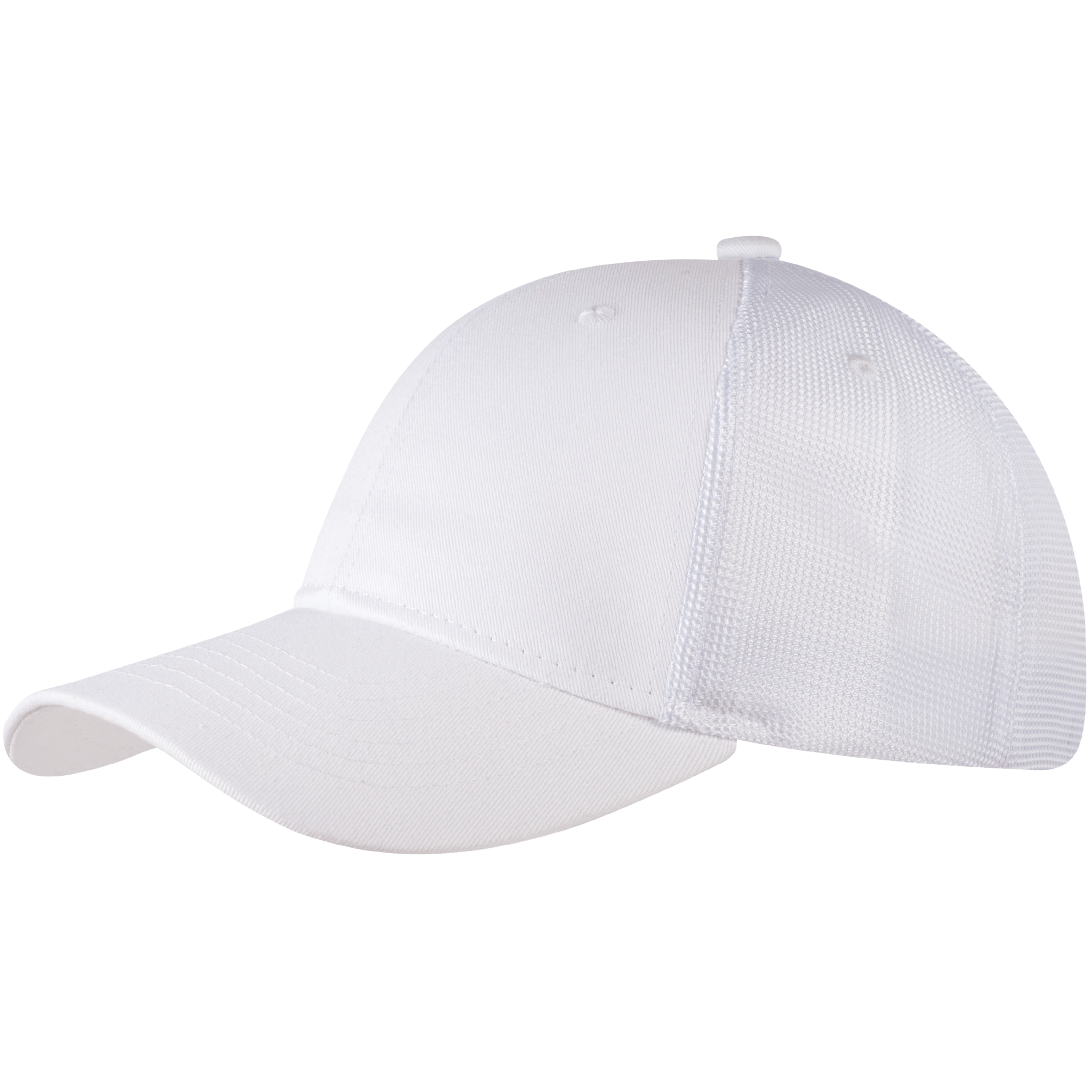 NewMesh trucker lippis valkoinen omalla logolla-ZigiZagi