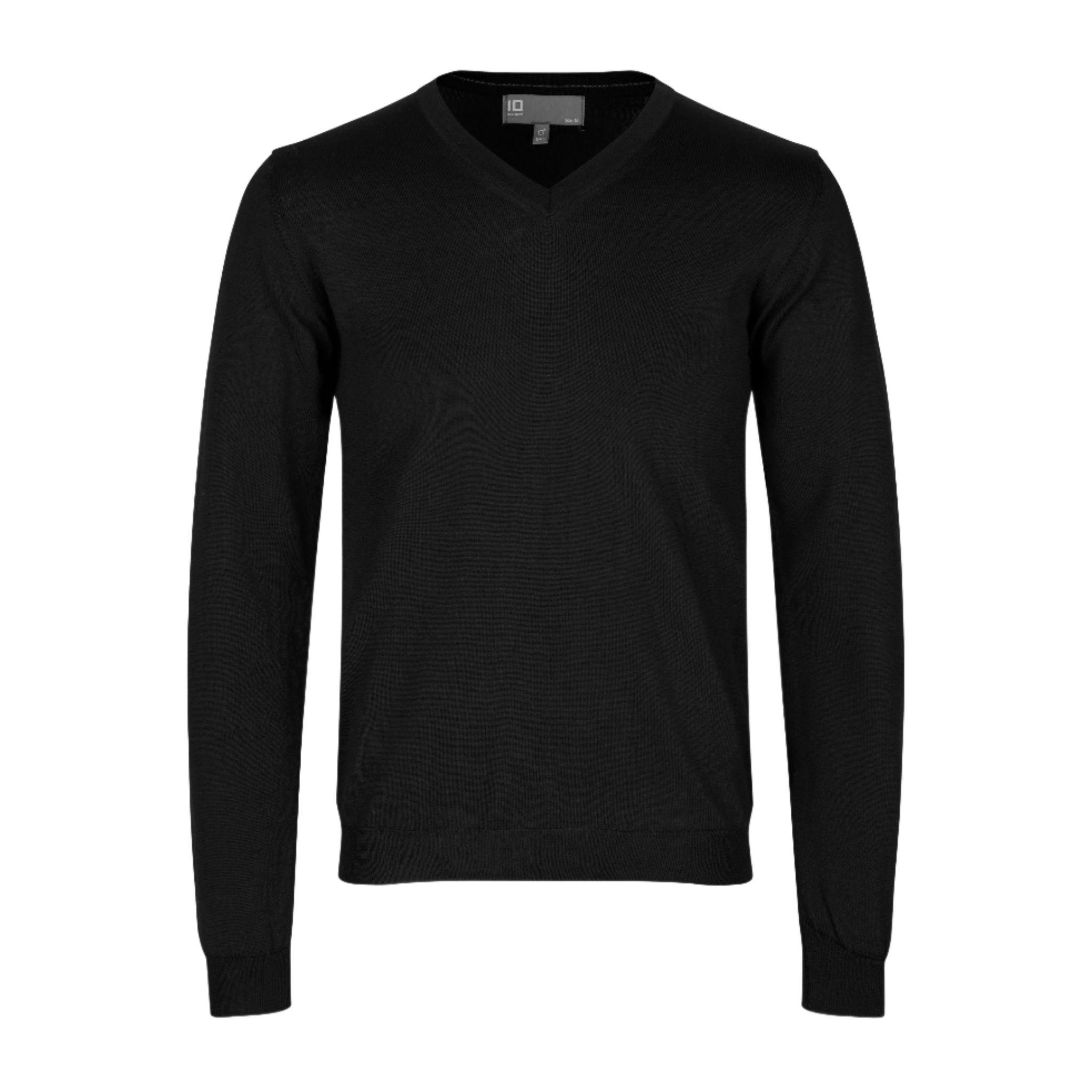 PULLOVER MERINO ID 0640-Black-ZigiZagi