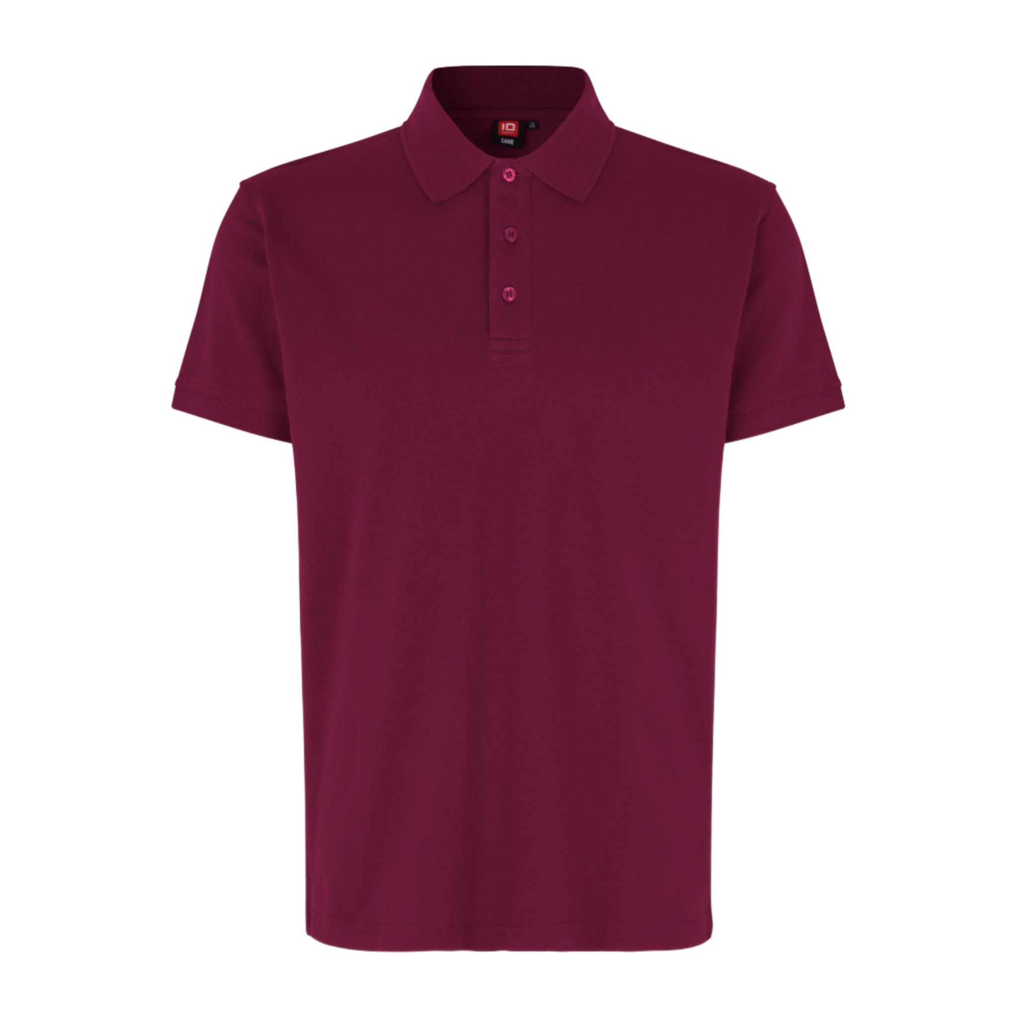 Polo paita active id 0572-Dark red melange-ZigiZagi