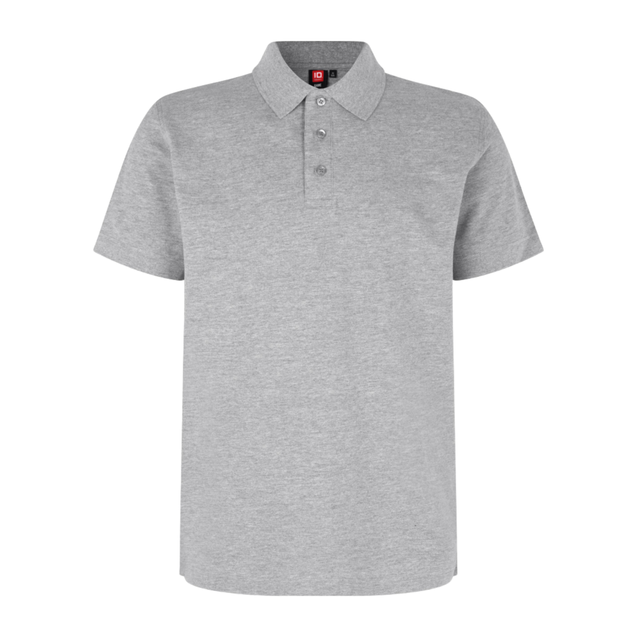 Polo paita Stretch ID 0525-Grey Melange-ZigiZagi