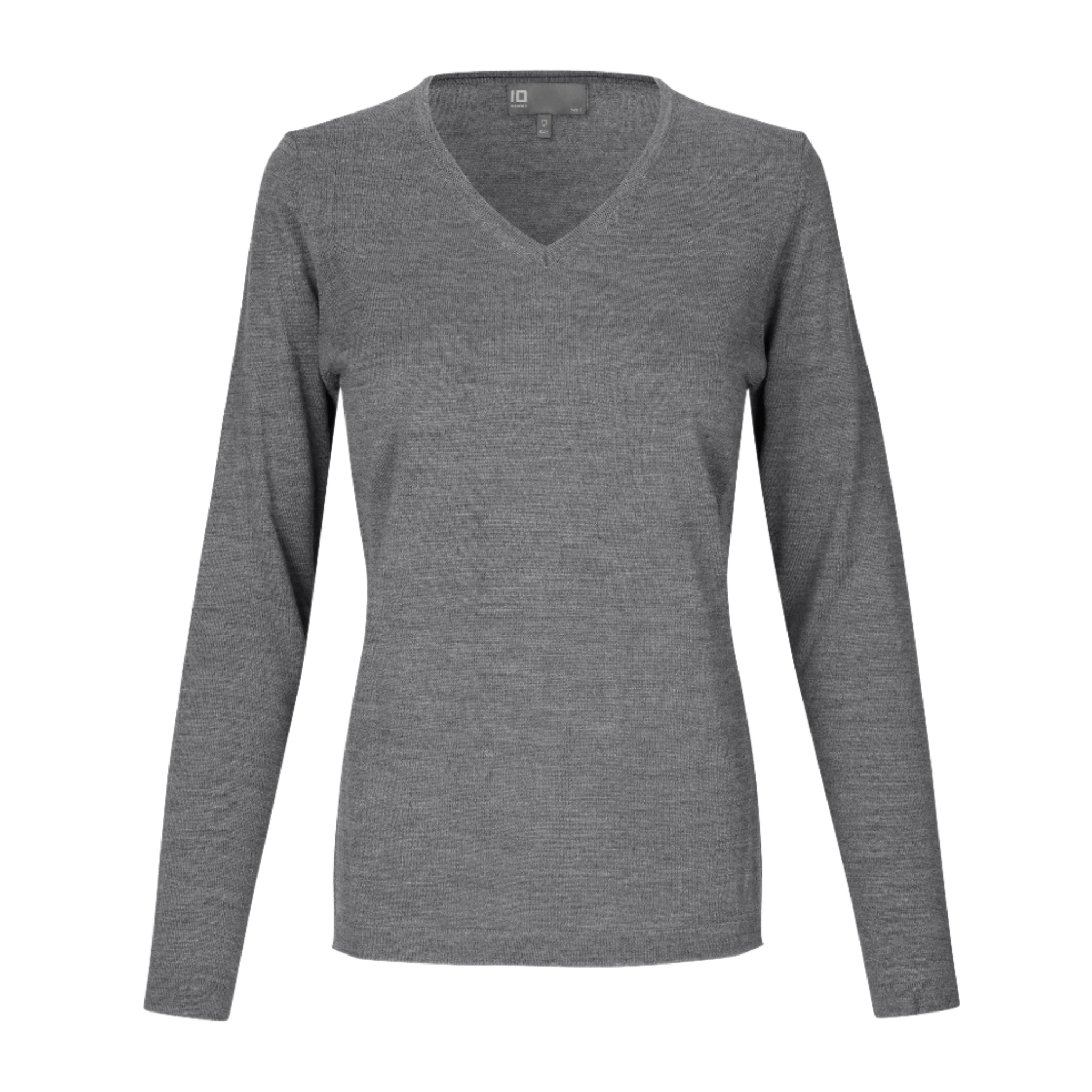 PULLOVER MERINO-Grey melange-ZigiZagi