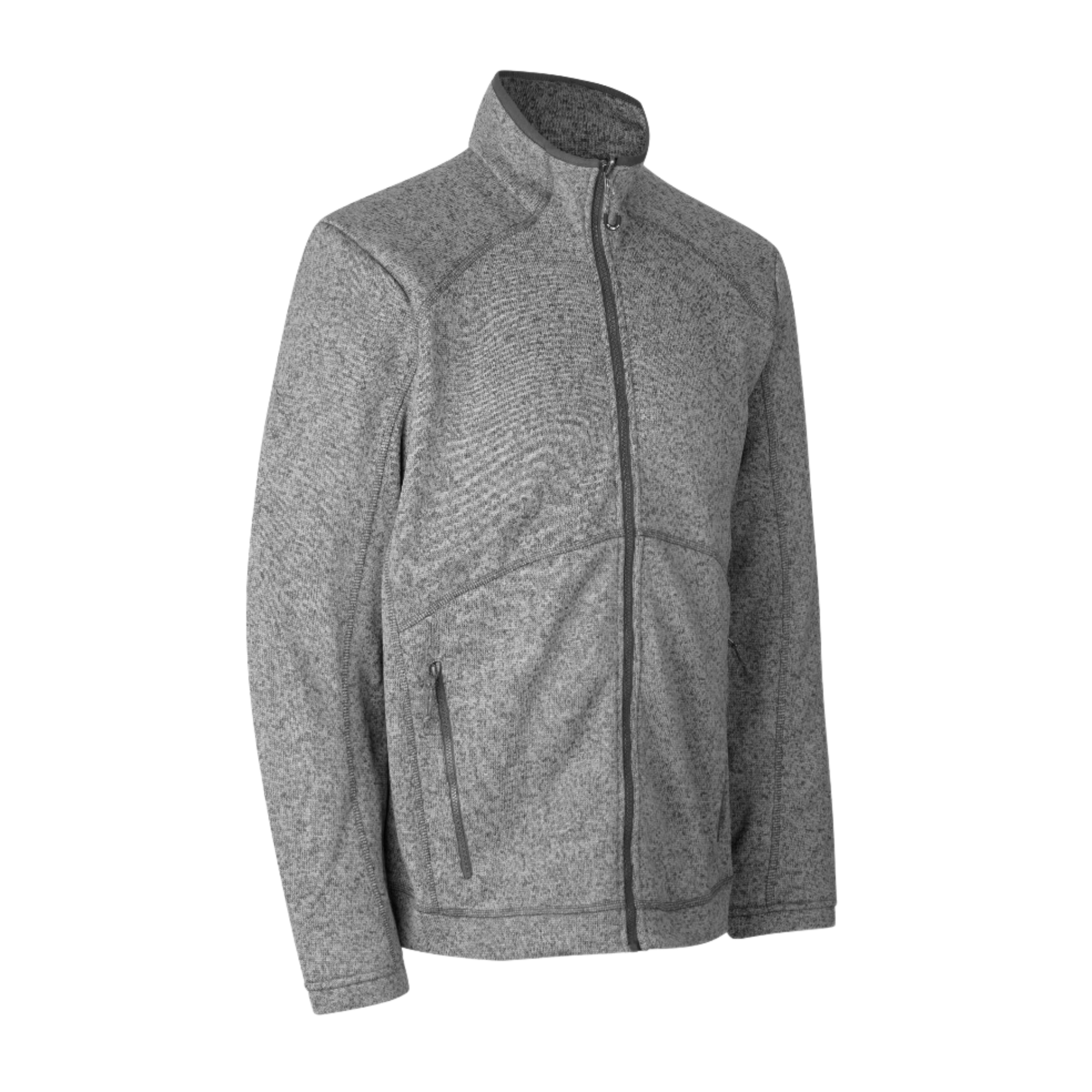 Takki firman logolla - ID - ZIP-N-MIX FLEECE TAKKI Anthracite melange - ZigiZagi